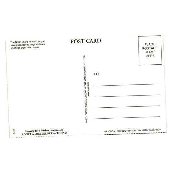 Vintage Pipsqueak Productions Mary Badenhop Cats In Tree Postcard Art - Picture 2 of 2